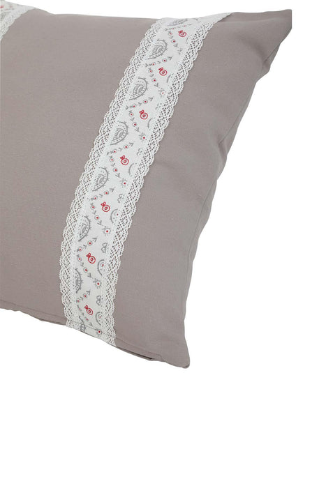 Boho Decorative Linen Texture Throw Pillow Case Square 18 x 18 inch Handicraft Trimmed Farmhouse Square Trimmed Cushion Cover for,K-186