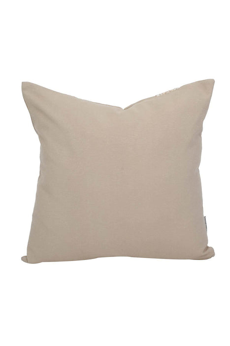 Boho Decorative Linen Texture Throw Pillow Case Square 18 x 18 inch Handicraft Trimmed Farmhouse Square Trimmed Cushion Cover for,K-187