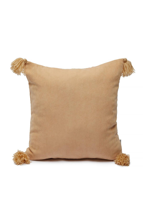 غطاء وسادة من نسيج الكتان المزخرف من Boho مقاس 18 × 18 بوصة بتصميم عصري مصنوع يدويًا في المزرعة لتزيين غرفة المعيشة، K-220