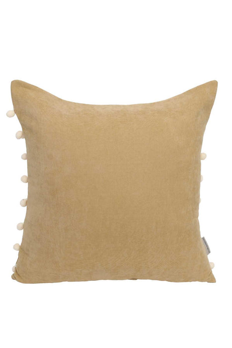 Pom-poms Galore Dekorativer Kissenbezug, 18x18 Zoll Strickstoff Dekorativer Kissenbezug für moderne Wohnzimmer, K-141