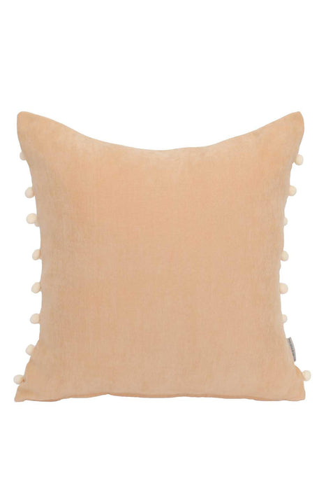Pom-poms Galore Dekorativer Kissenbezug, 18x18 Zoll Strickstoff Dekorativer Kissenbezug für moderne Wohnzimmer, K-141