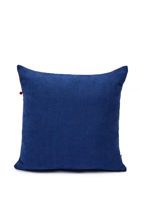 Boho Decorative Polyester Square Throw Pillow Covers 18 x 18 inch Square Cushion Cases with Pom-poms Traditional Anatolian Handicraft,K-225