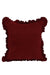 Decorative Throw Pillow Cover with Frilled Edges, 18x18 Inches Modern Design Cushion Cover for Cozy Homes, Solid Modern Pillow Cover,K-107