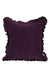 Decorative Throw Pillow Cover with Frilled Edges, 18x18 Inches Modern Design Cushion Cover for Cozy Homes, Solid Modern Pillow Cover,K-107