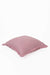 Decorative Throw Pillow Cover with Frilled Edges, 18x18 Inches Modern Design Cushion Cover for Cozy Homes, Solid Modern Pillow Cover,K-107 Pink