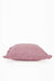 Decorative Throw Pillow Cover with Frilled Edges, 18x18 Inches Modern Design Cushion Cover for Cozy Homes, Solid Modern Pillow Cover,K-107 Pink
