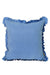 Decorative Throw Pillow Cover with Frilled Edges, 18x18 Inches Modern Design Cushion Cover for Cozy Homes, Solid Modern Pillow Cover,K-107 Pink