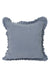 Decorative Throw Pillow Cover with Frilled Edges, 18x18 Inches Modern Design Cushion Cover for Cozy Homes, Solid Modern Pillow Cover,K-107 Pink