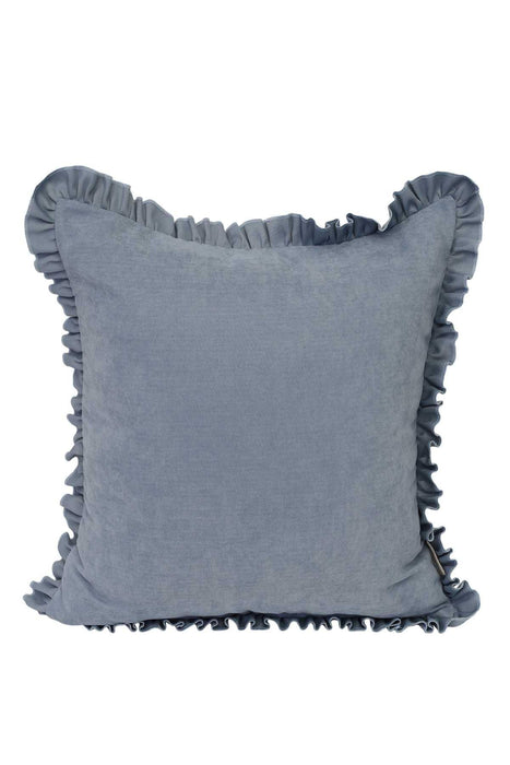 Decorative Throw Pillow Cover with Frilled Edges, 18x18 Inches Modern Design Cushion Cover for Cozy Homes, Solid Modern Pillow Cover,K-107 Pink