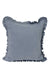 Decorative Throw Pillow Cover with Frilled Edges, 18x18 Inches Modern Design Cushion Cover for Cozy Homes, Solid Modern Pillow Cover,K-107 Pink