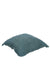 Decorative Throw Pillow Cover with Frilled Edges, 18x18 Inches Modern Design Cushion Cover for Cozy Homes, Solid Modern Pillow Cover,K-107 Petrol Green