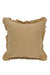 Decorative Throw Pillow Cover with Frilled Edges, 18x18 Inches Modern Design Cushion Cover for Cozy Homes, Solid Modern Pillow Cover,K-107 Petrol Green