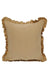 Decorative Throw Pillow Cover with Frilled Edges, 18x18 Inches Modern Design Cushion Cover for Cozy Homes, Solid Modern Pillow Cover,K-107 Petrol Green