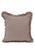 Decorative Throw Pillow Cover with Frilled Edges, 18x18 Inches Modern Design Cushion Cover for Cozy Homes, Solid Modern Pillow Cover,K-107 Beige