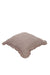 Decorative Throw Pillow Cover with Frilled Edges, 18x18 Inches Modern Design Cushion Cover for Cozy Homes, Solid Modern Pillow Cover,K-107 Beige