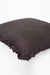 Decorative Throw Pillow Cover with Frilled Edges, 18x18 Inches Modern Design Cushion Cover for Cozy Homes, Solid Modern Pillow Cover,K-107 Grey