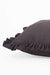 Decorative Throw Pillow Cover with Frilled Edges, 18x18 Inches Modern Design Cushion Cover for Cozy Homes, Solid Modern Pillow Cover,K-107 Grey