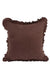 Decorative Throw Pillow Cover with Frilled Edges, 18x18 Inches Modern Design Cushion Cover for Cozy Homes, Solid Modern Pillow Cover,K-107 Grey
