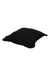 Decorative Throw Pillow Cover with Frilled Edges, 18x18 Inches Modern Design Cushion Cover for Cozy Homes, Solid Modern Pillow Cover,K-107 Black