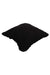Decorative Throw Pillow Cover with Frilled Edges, 18x18 Inches Modern Design Cushion Cover for Cozy Homes, Solid Modern Pillow Cover,K-107 Black