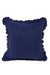 Decorative Throw Pillow Cover with Frilled Edges, 18x18 Inches Modern Design Cushion Cover for Cozy Homes, Solid Modern Pillow Cover,K-107 Black
