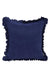 Decorative Throw Pillow Cover with Frilled Edges, 18x18 Inches Modern Design Cushion Cover for Cozy Homes, Solid Modern Pillow Cover,K-107 Black