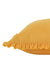 Decorative Throw Pillow Cover with Frilled Edges, 18x18 Inches Modern Design Cushion Cover for Cozy Homes, Solid Modern Pillow Cover,K-107 Yellow