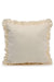 Decorative Throw Pillow Cover with Frilled Edges, 18x18 Inches Modern Design Cushion Cover for Cozy Homes, Solid Modern Pillow Cover,K-107 Ecru