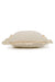 Decorative Throw Pillow Cover with Frilled Edges, 18x18 Inches Modern Design Cushion Cover for Cozy Homes, Solid Modern Pillow Cover,K-107 Ecru