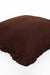 Decorative Throw Pillow Cover with Frilled Edges, 18x18 Inches Modern Design Cushion Cover for Cozy Homes, Solid Modern Pillow Cover,K-107 Ecru