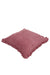 Decorative Throw Pillow Cover with Frilled Edges, 18x18 Inches Modern Design Cushion Cover for Cozy Homes, Solid Modern Pillow Cover,K-107 Ecru