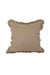 Decorative Throw Pillow Cover with Frilled Edges, 18x18 Inches Modern Design Cushion Cover for Cozy Homes, Solid Modern Pillow Cover,K-107 Mink
