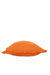 Decorative Throw Pillow Cover with Frilled Edges, 18x18 Inches Modern Design Cushion Cover for Cozy Homes, Solid Modern Pillow Cover,K-107 Orange