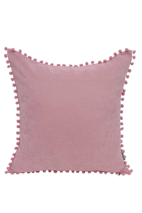 Boho Decorative Throw Pillow Covers with Pom-poms 45 x 45 cm (18 x 18 inch) Modern Design Polyester Cushion Covers Pillow Covers for,K-106
