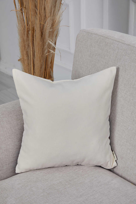 Boho Decorative Throw Pillow Covers with Tassels and Chaplet, 18 x 18 inch Modern Design Polyester Cushion Covers for Couch,K-100