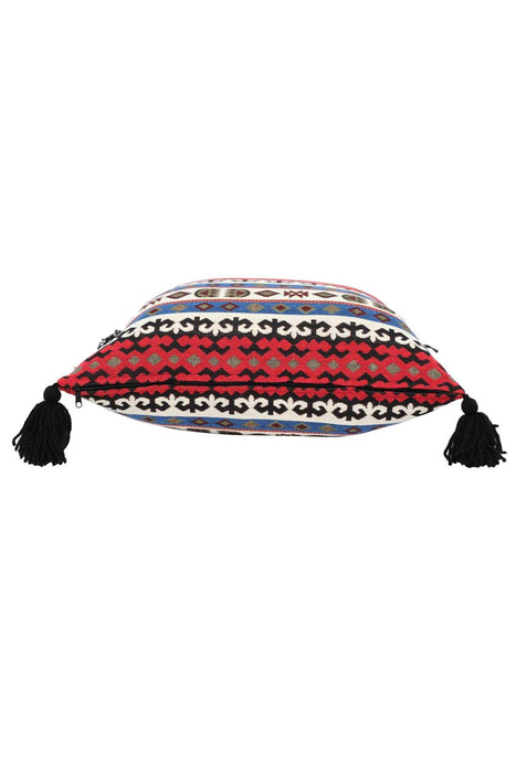 Boho Decorative Throw Pillow Covers with Tassels, Cushion Covers (18 x 18 inch) Traditional Anatolian Rug Patterned,K-128
