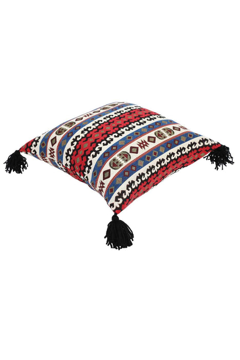 Boho Decorative Throw Pillow Covers with Tassels, Cushion Covers (18 x 18 inch) Traditional Anatolian Rug Patterned,K-128