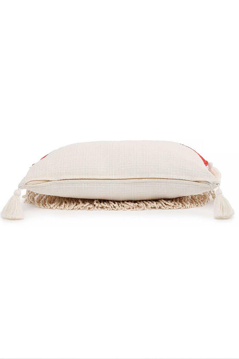 Boho Decorative Throw Pillow Covers with Tassels, Tuffled Cushion Covers 30 x 50 cm (12 x 20 inch) Traditional Anatolian Peshtemal Look,K-211