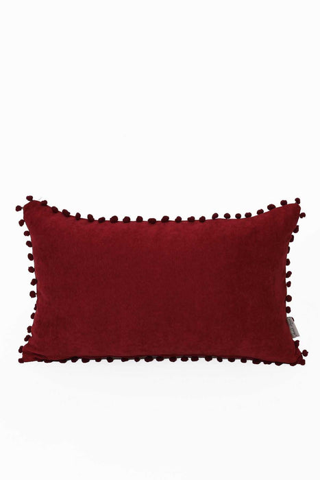 Boho Rectangle Polyester Decorative Throw Pillow Covers with Pom-poms 30 x 50 cm (12 x 20 inch) Rectangle Polyester Cushion Covers,K-110