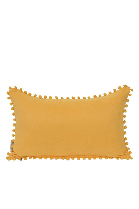 Boho Rectangle Polyester Decorative Throw Pillow Covers with Pom-poms 30 x 50 cm (12 x 20 inch) Rectangle Polyester Cushion Covers,K-110