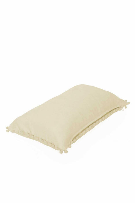 Boho Rectangle Polyester Decorative Throw Pillow Covers with Pom-poms 30 x 50 cm (12 x 20 inch) Rectangle Polyester Cushion Covers,K-110