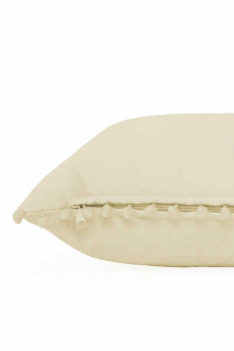 Boho Rectangle Polyester Decorative Throw Pillow Covers with Pom-poms 30 x 50 cm (12 x 20 inch) Rectangle Polyester Cushion Covers,K-110