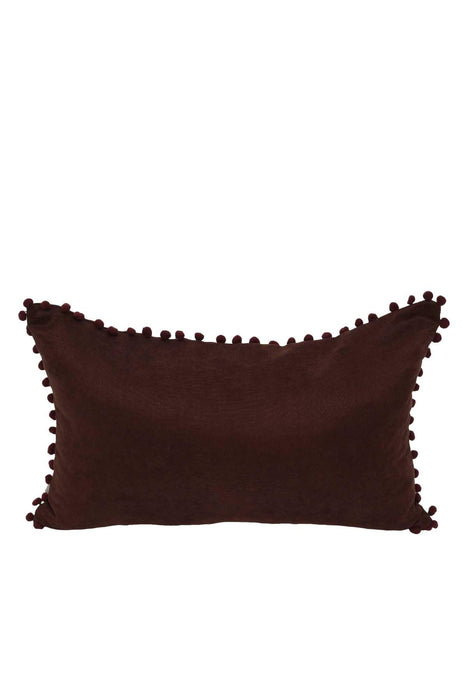 Boho Rectangle Polyester Decorative Throw Pillow Covers with Pom-poms 30 x 50 cm (12 x 20 inch) Rectangle Polyester Cushion Covers,K-110