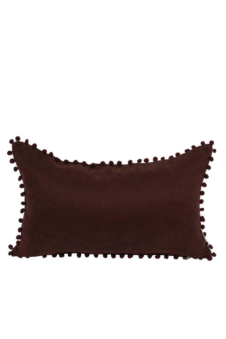 Boho Rectangle Polyester Decorative Throw Pillow Covers with Pom-poms 30 x 50 cm (12 x 20 inch) Rectangle Polyester Cushion Covers,K-110