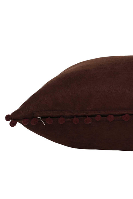 Boho Rectangle Polyester Decorative Throw Pillow Covers with Pom-poms 30 x 50 cm (12 x 20 inch) Rectangle Polyester Cushion Covers,K-110