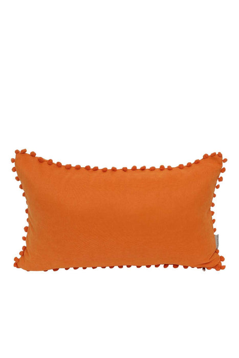 Boho Rectangle Polyester Decorative Throw Pillow Covers with Pom-poms 30 x 50 cm (12 x 20 inch) Rectangle Polyester Cushion Covers,K-110
