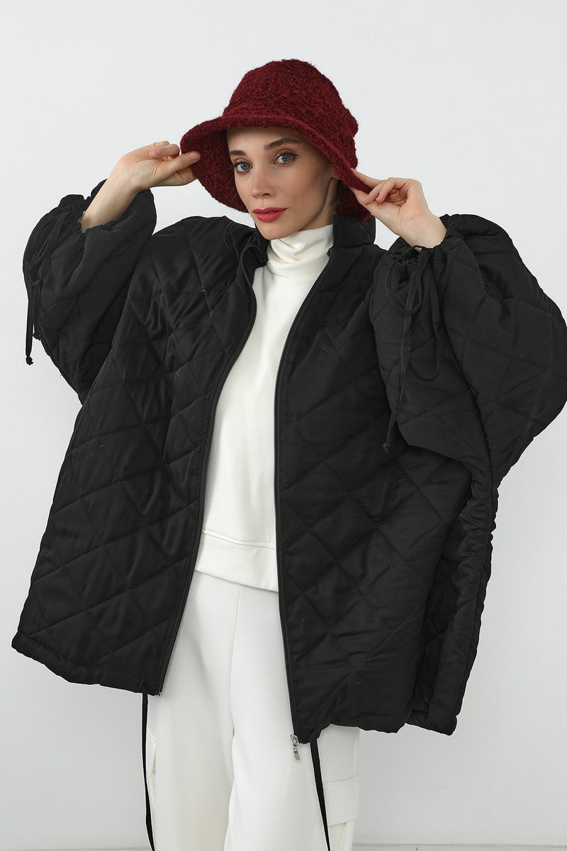 Bouclé Wool Winter Bucket Hat, Soft Textured Cozy Modest-Friendly Hat,B-99TK