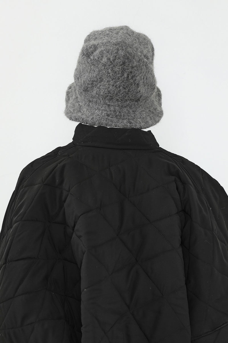 Bouclé Wool Winter Bucket Hat, Soft Textured Cozy Modest-Friendly Hat,B-99TK