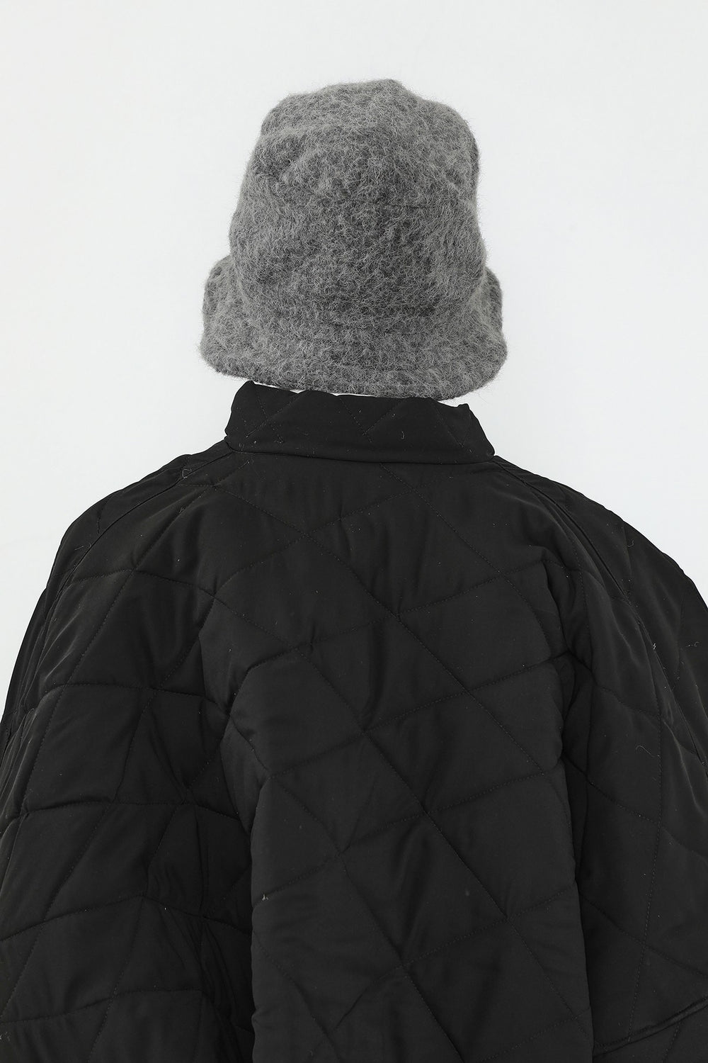Bouclé Wool Winter Bucket Hat, Soft Textured Cozy Modest-Friendly Hat,B-99TK