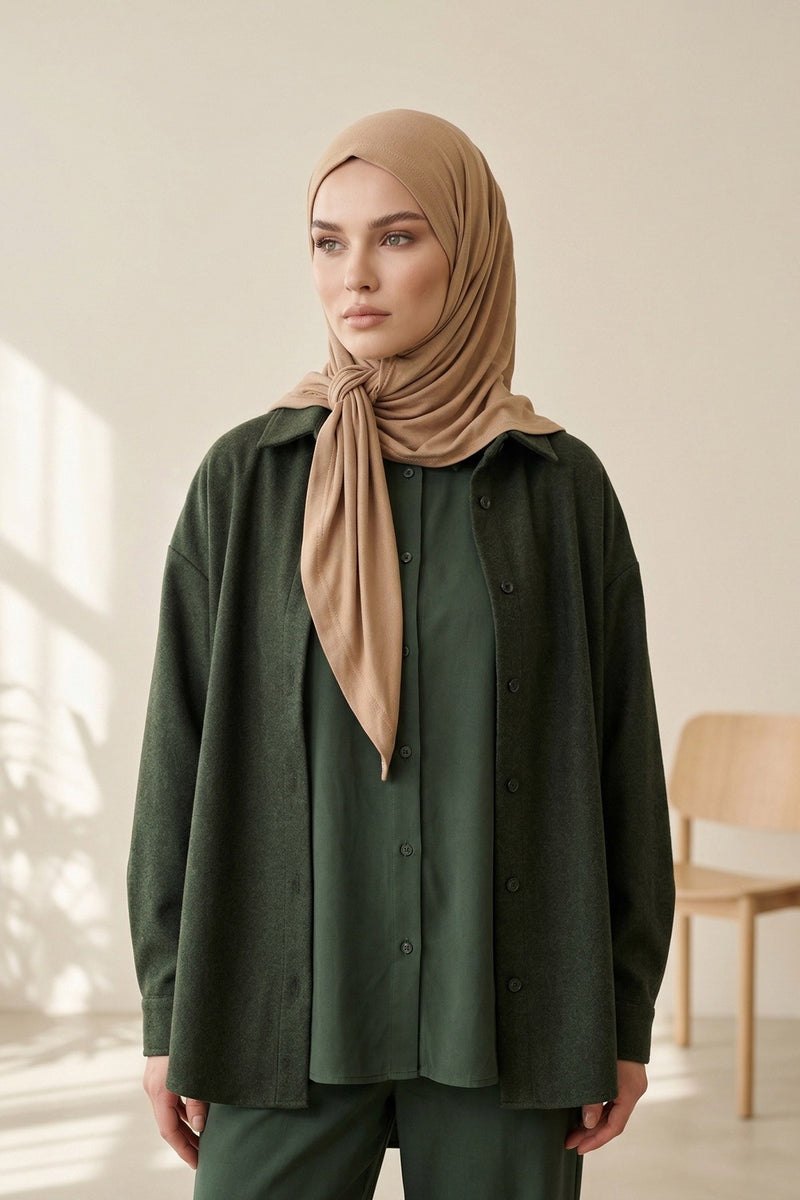Breathable Cotton Hijab Scarf – Lightweight, Stretch, No-Slip Triangle Scarf for Everyday Comfort,B-41